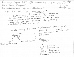 Mutagenicity - Biosynthesized young sequenced cells adding to existing elderly cell divisions