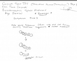 Reversion-reverse cell mutation- Biosynthesized sequenced young cells gradual assimilation of old cell divisions