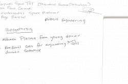 Mitosis engineering method for young donor mitosis to cell divide with elderly cell division. Since plasma cells DO NOT divide, the young plasma will combine with the older cell division assimilating the young plasma into place continuing the Eukaryotic Cell cycle.