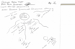 (Page 8) As you can see in the illustration above, once a massive disruption of gravity occurs, it could shift and merge sustained spacetime dimensions out of chronological order and into our own.